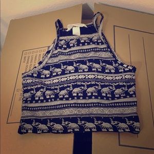 Elephant cropped tank